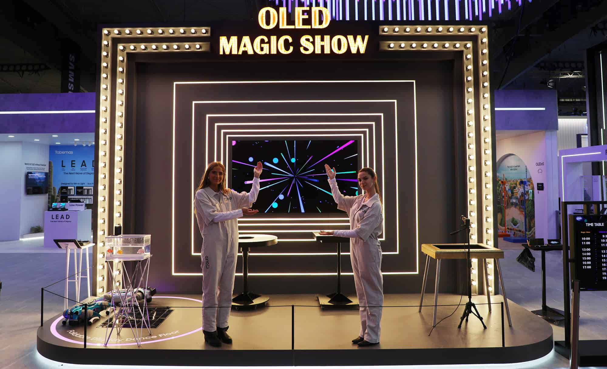 Samsung zeigte futuristische Display -Technologie während der OLED -Magie