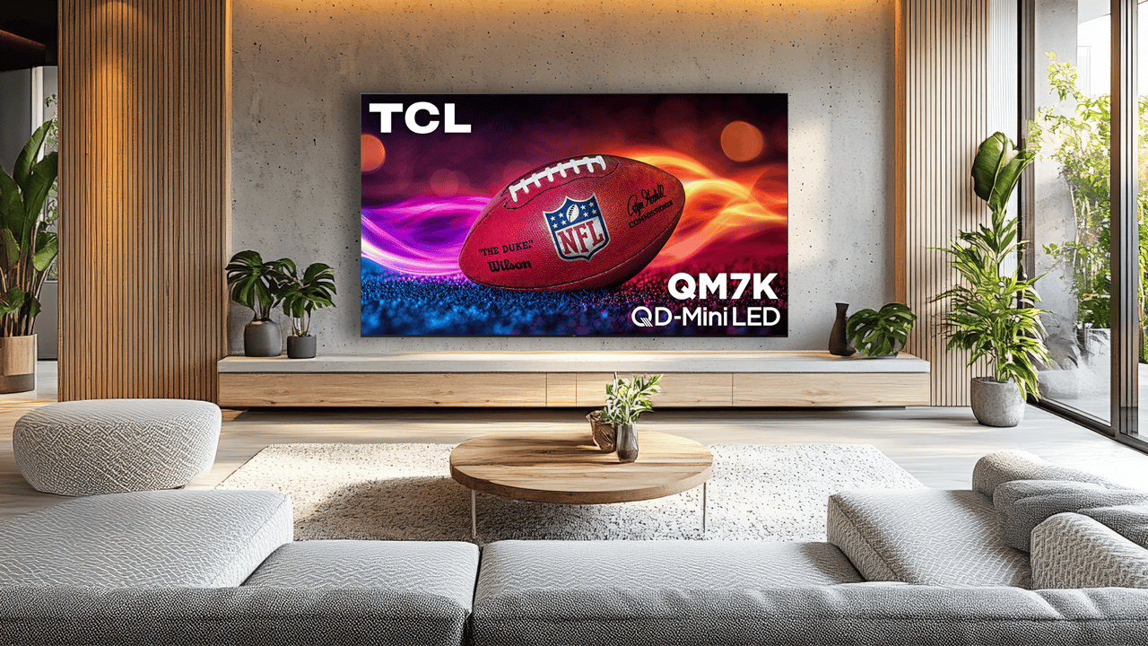 TCLs QM7K -Mini -LED -Fernseher sind hier - Bratch, schneller und voll mit Bang & Olufsen Audio