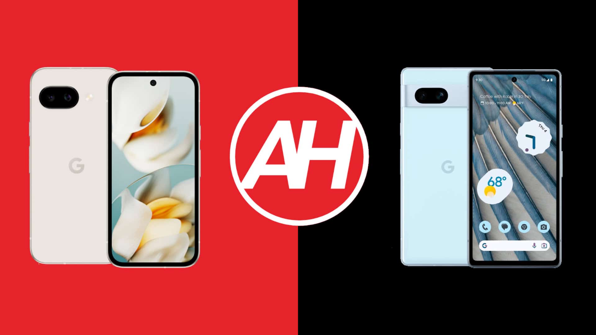 Telefonvergleiche: Google Pixel 9A gegen Google Pixel 7A -Spezifikationen