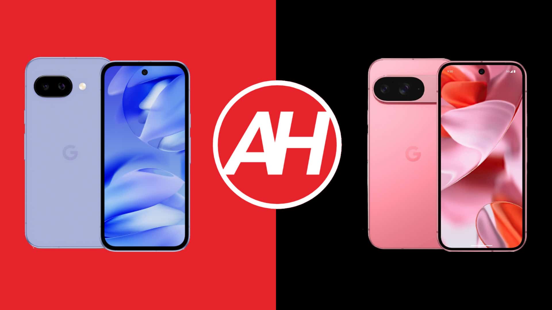 Telefonvergleiche: Google Pixel 9A gegen Google Pixel 9 Spezifikationen
