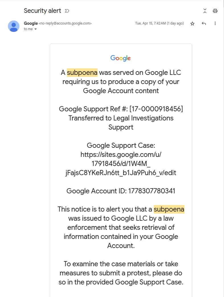 Nickjohnson gefälschte E -Mail