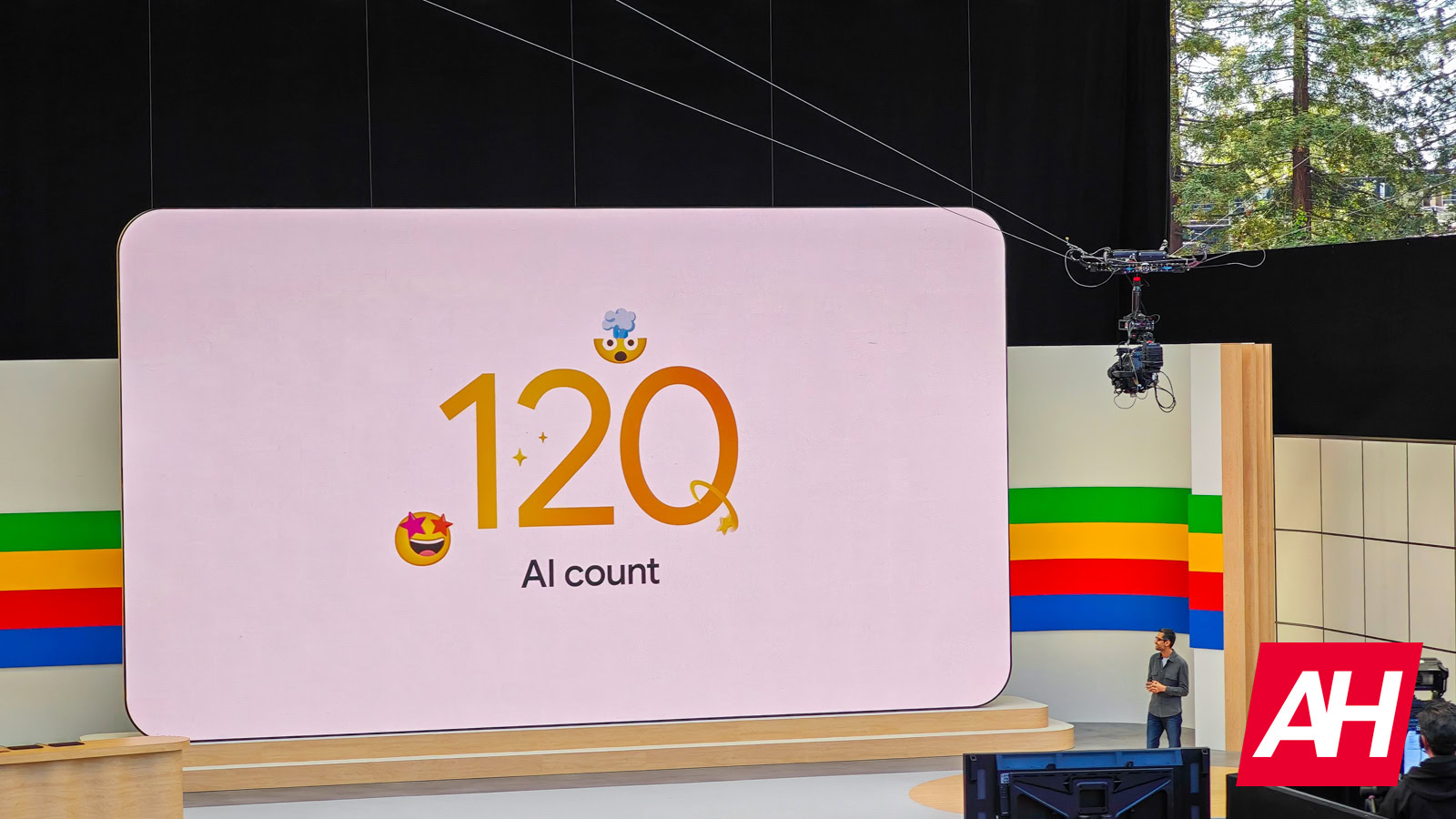 Google io ai count 2024 ah
