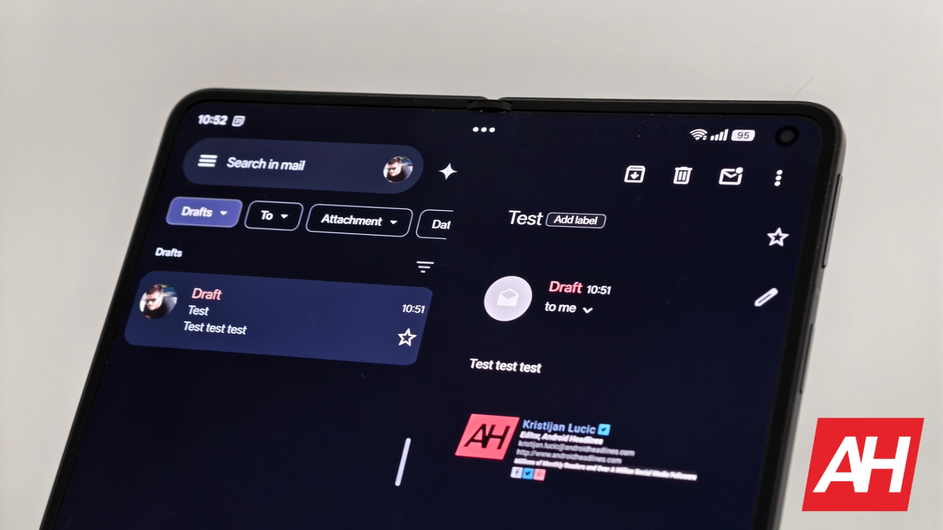 Google Mail an Faltblättern und Tablets verfügt über ein neues verstellbares Layout