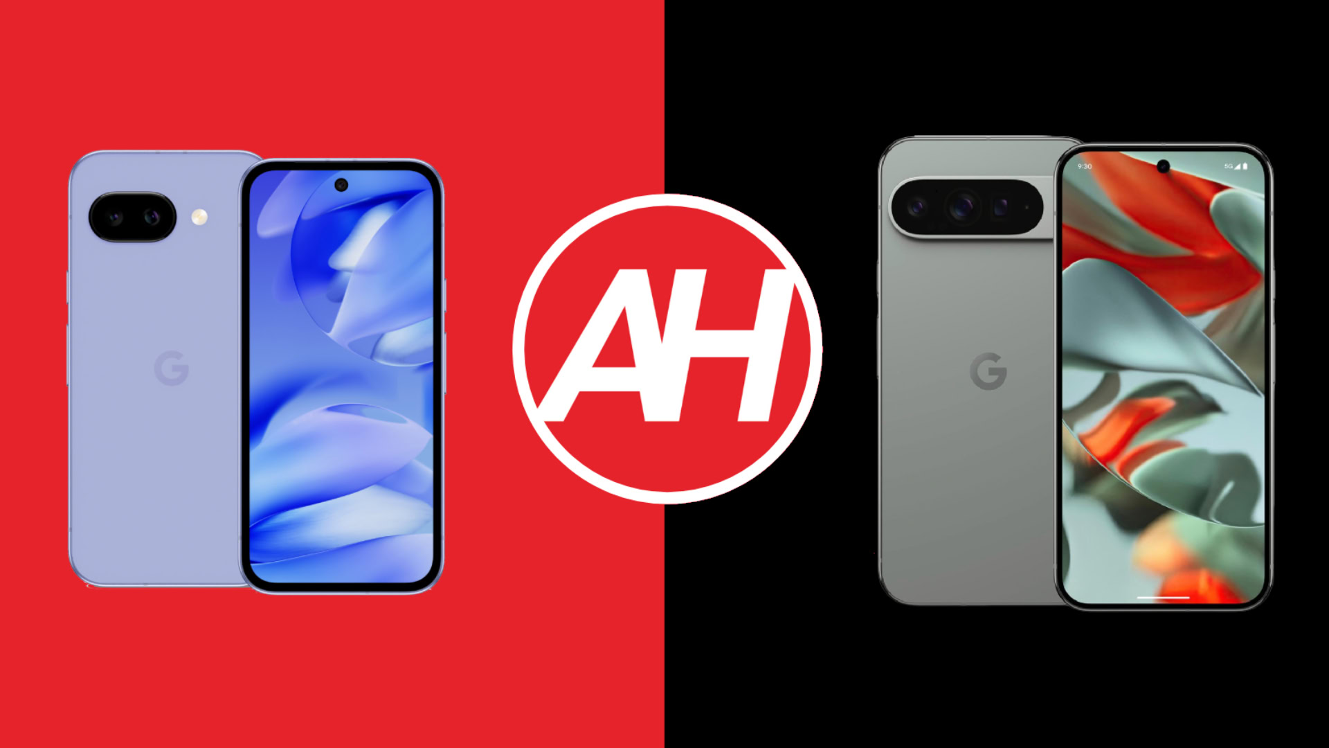 Telefonvergleiche: Google Pixel 9A gegen Google Pixel 9 Pro XL -Spezifikationen