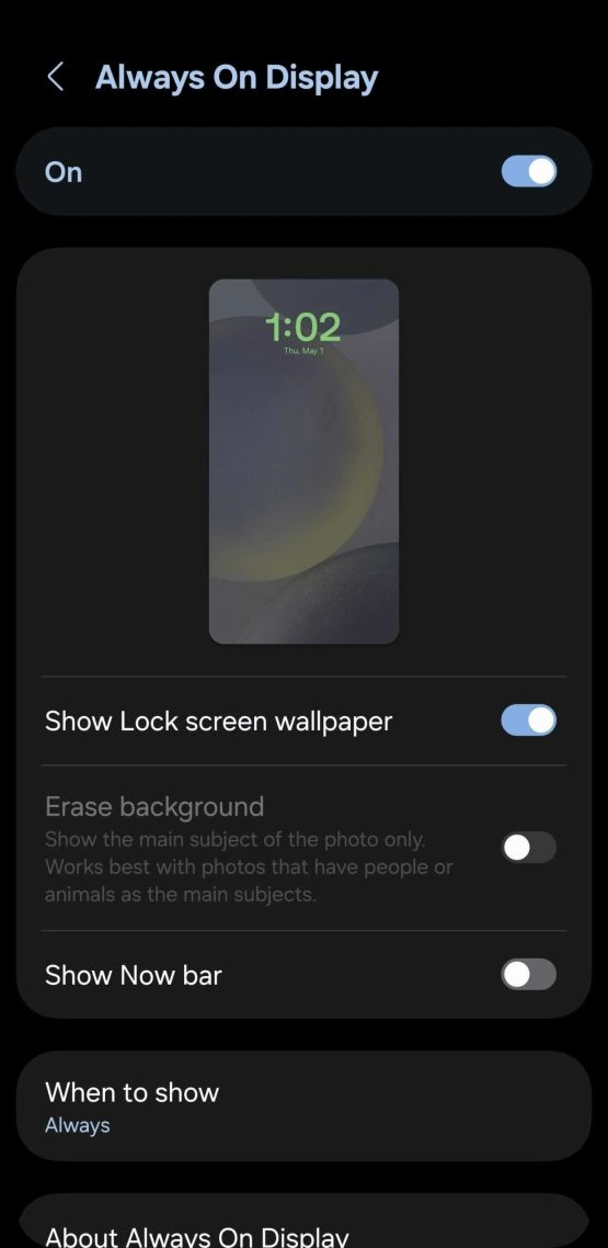 Jetzt Bar One UI 7 Einstellungen 4 4 skaliert