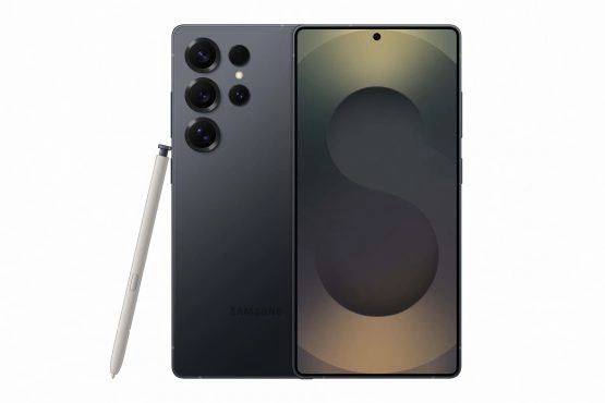 073 Galaxy S25ultra Titaniumjetblack Gerät Spen Front vorne