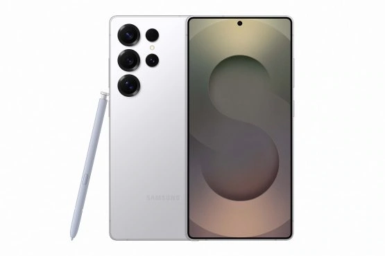 055 Galaxy S25ultra Titaniumwhitesilver -Gerät Spen Front
