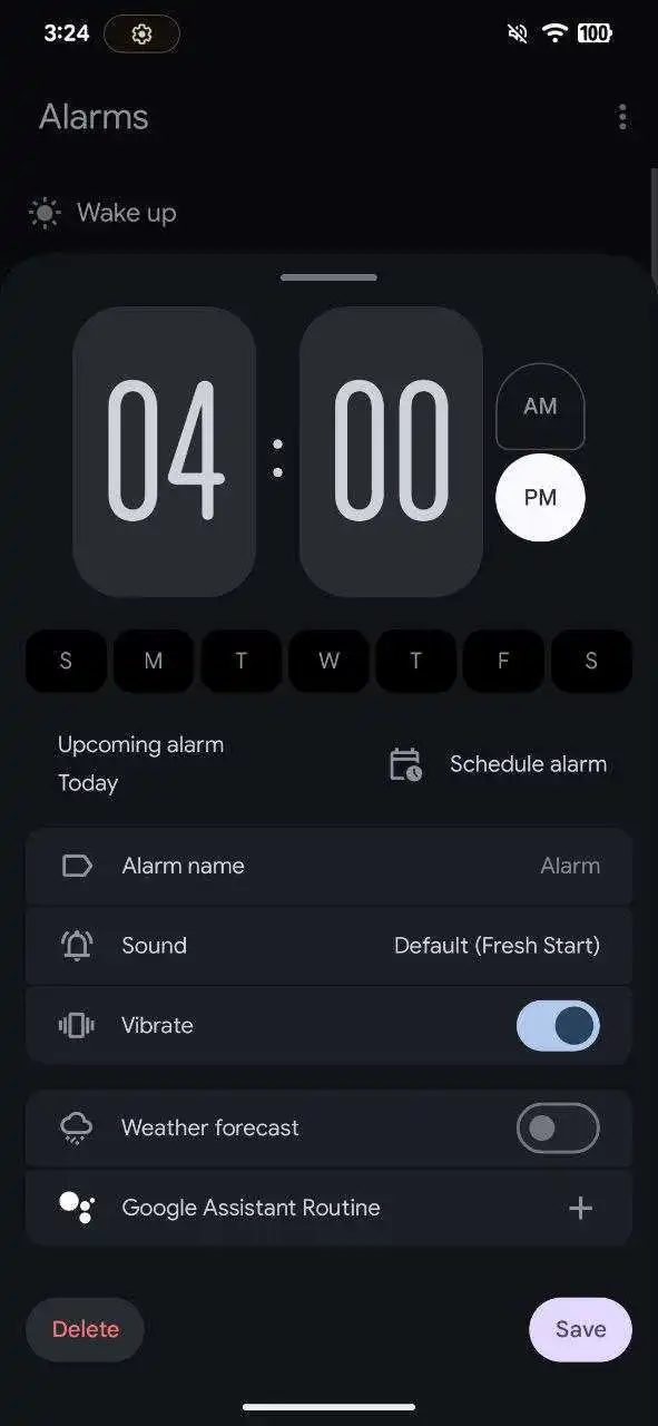 Google Clock ausdrucksstarker Neugestaltung Alarm 2