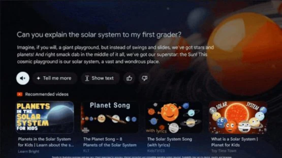 Gemini Beantwortungsthema in Google TV (1)
