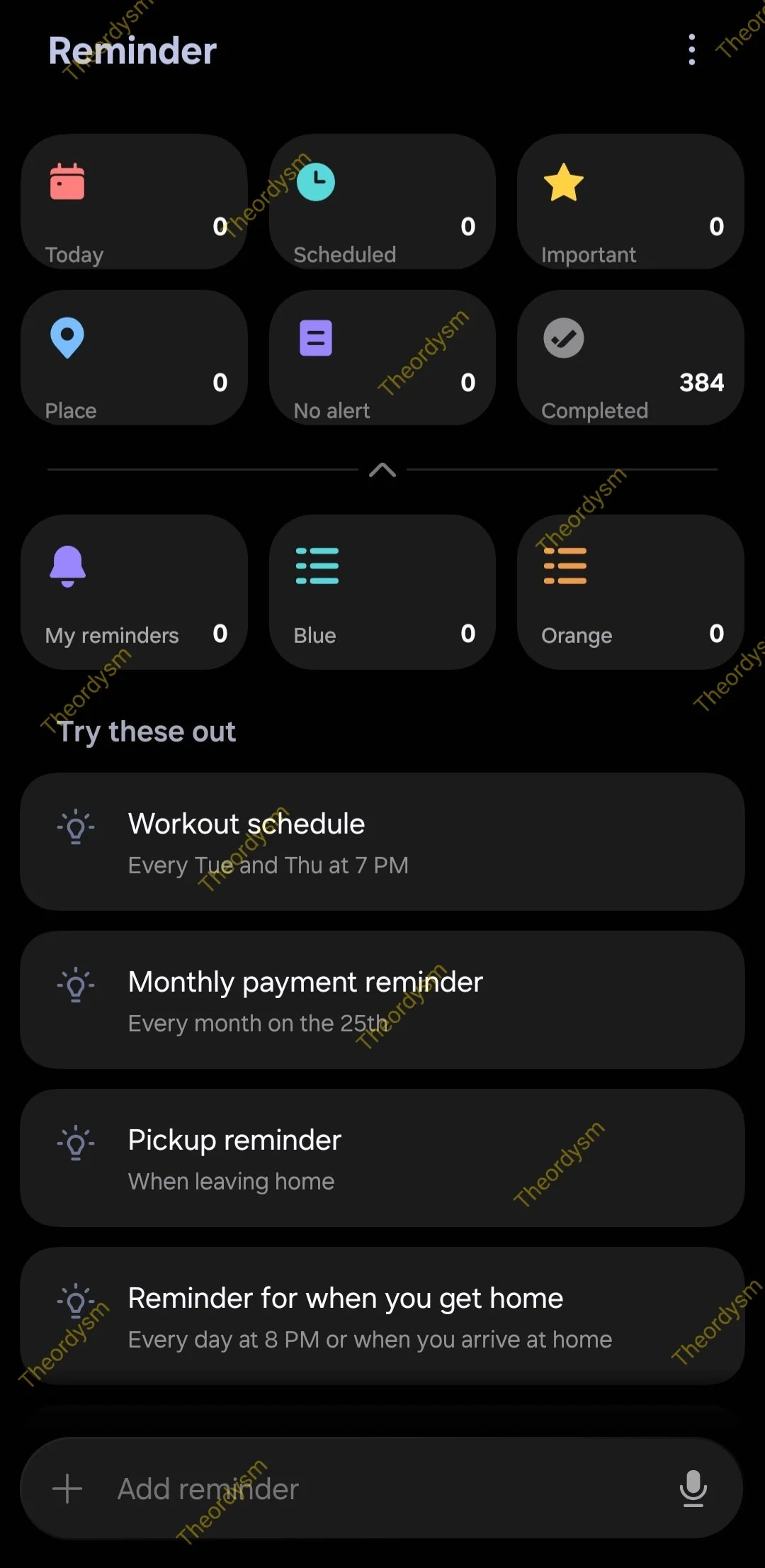 Samsung Erinnerung eine UI 8