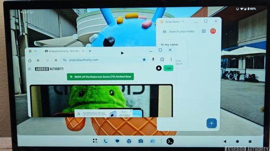 Der Android -Desktop -Modus schwimmende Windows 1