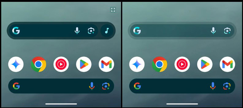 Google -Suche Widget Redesign Mai 2025 Bild 2