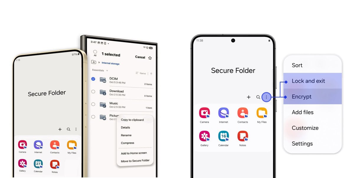 Samsung konnte schließlich den Fehler des sicheren Ordners mit einer UI 8 reparieren