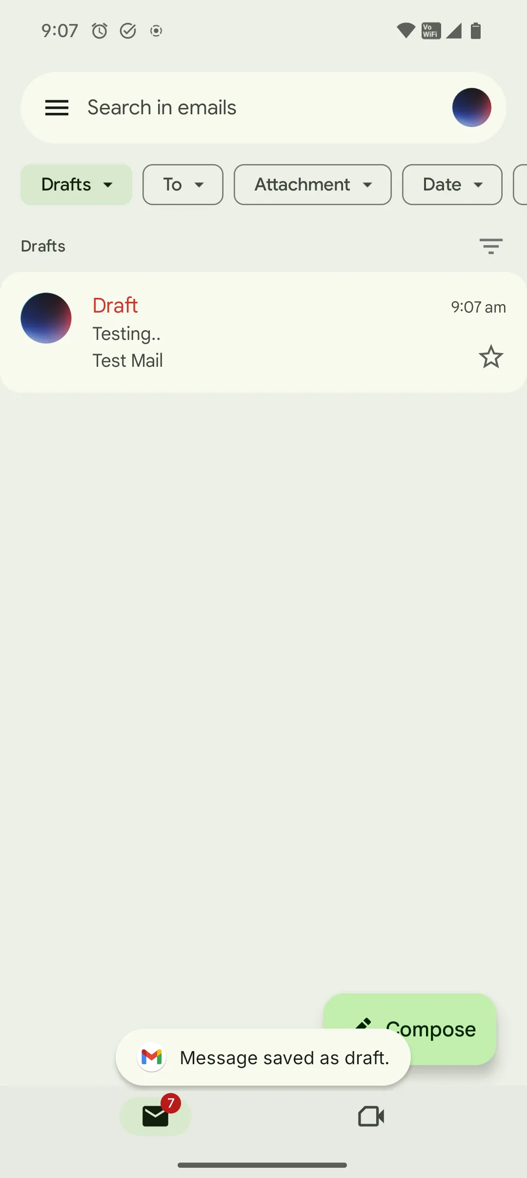 Google Mail -Material 3 Ausdrucksstarke UI -Update 3