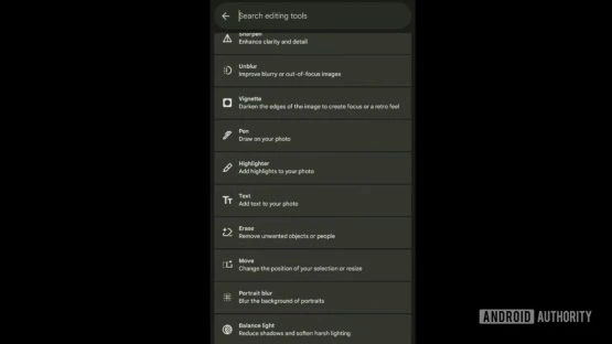 Google Photos Editor Search 1