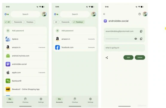 Google Passwort Manager Material 3 Ausdrucksstarkes Design