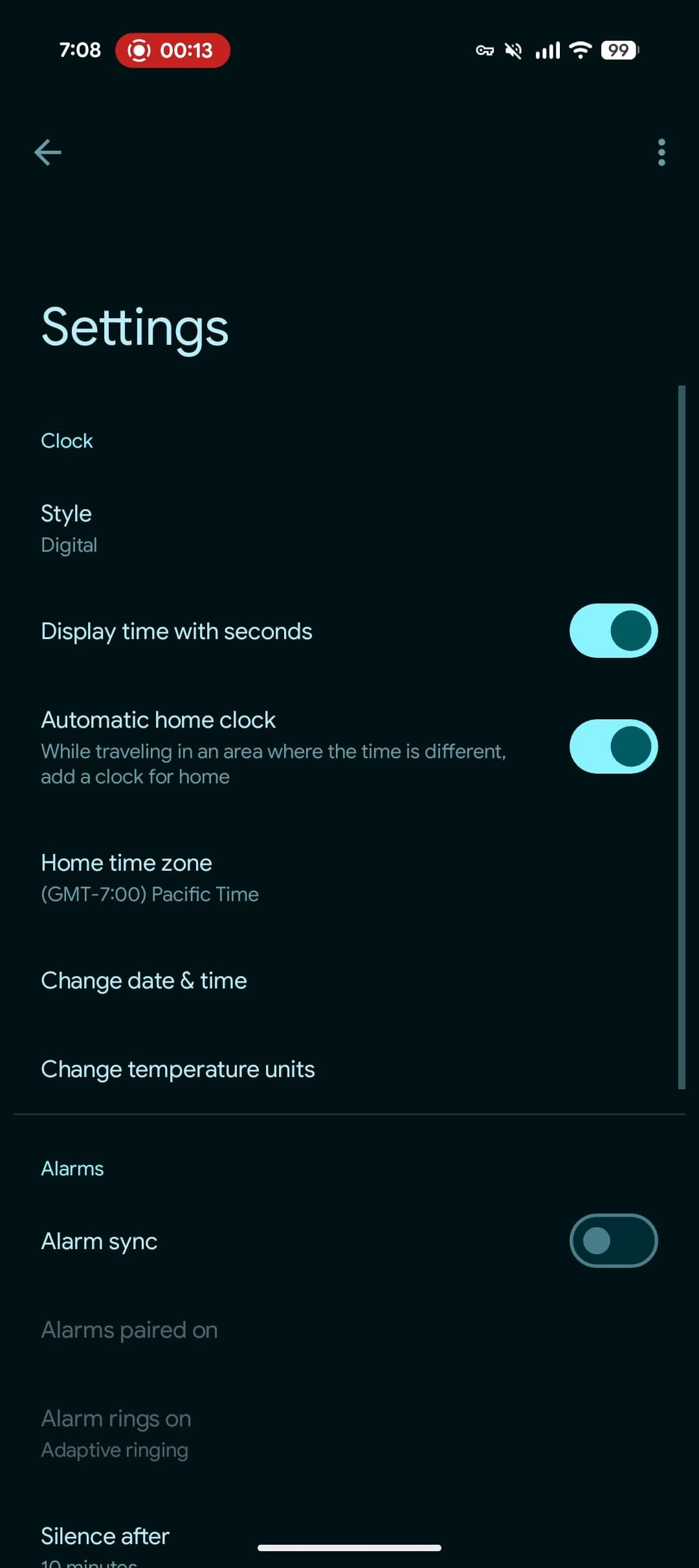Google Clock 7 14 2