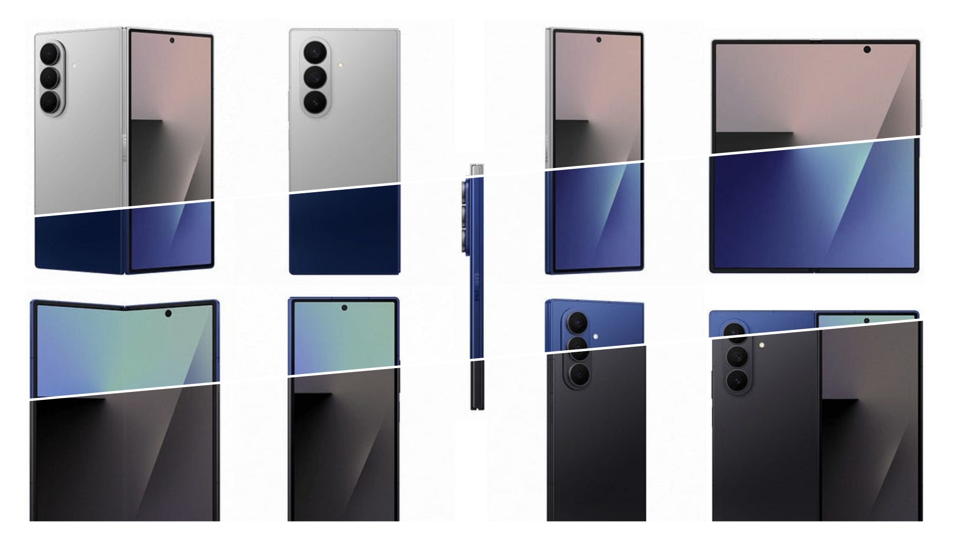 Dies ist Ihr bisher bestem Blick auf das Samsung Galaxy Z Fold 7 - Sehen Sie alle drei Farben an