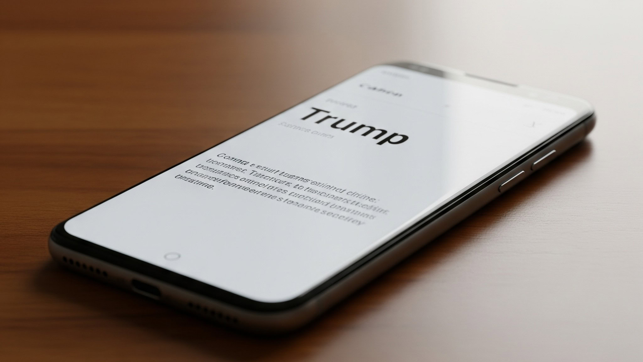 Trump Telefon "In Amerika gemacht" Versprechen ist nicht mehr da