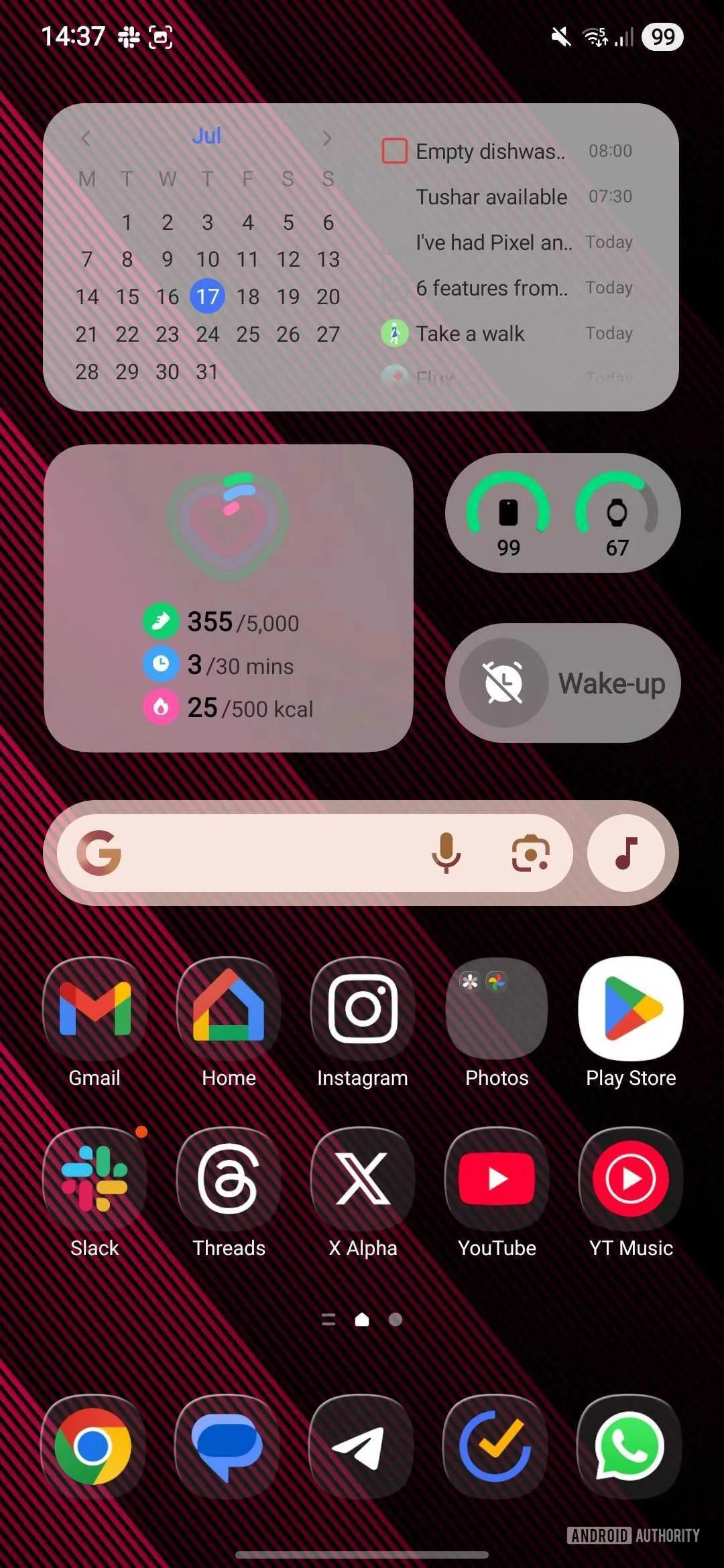 Samsung Good Lock Theme Park Glass