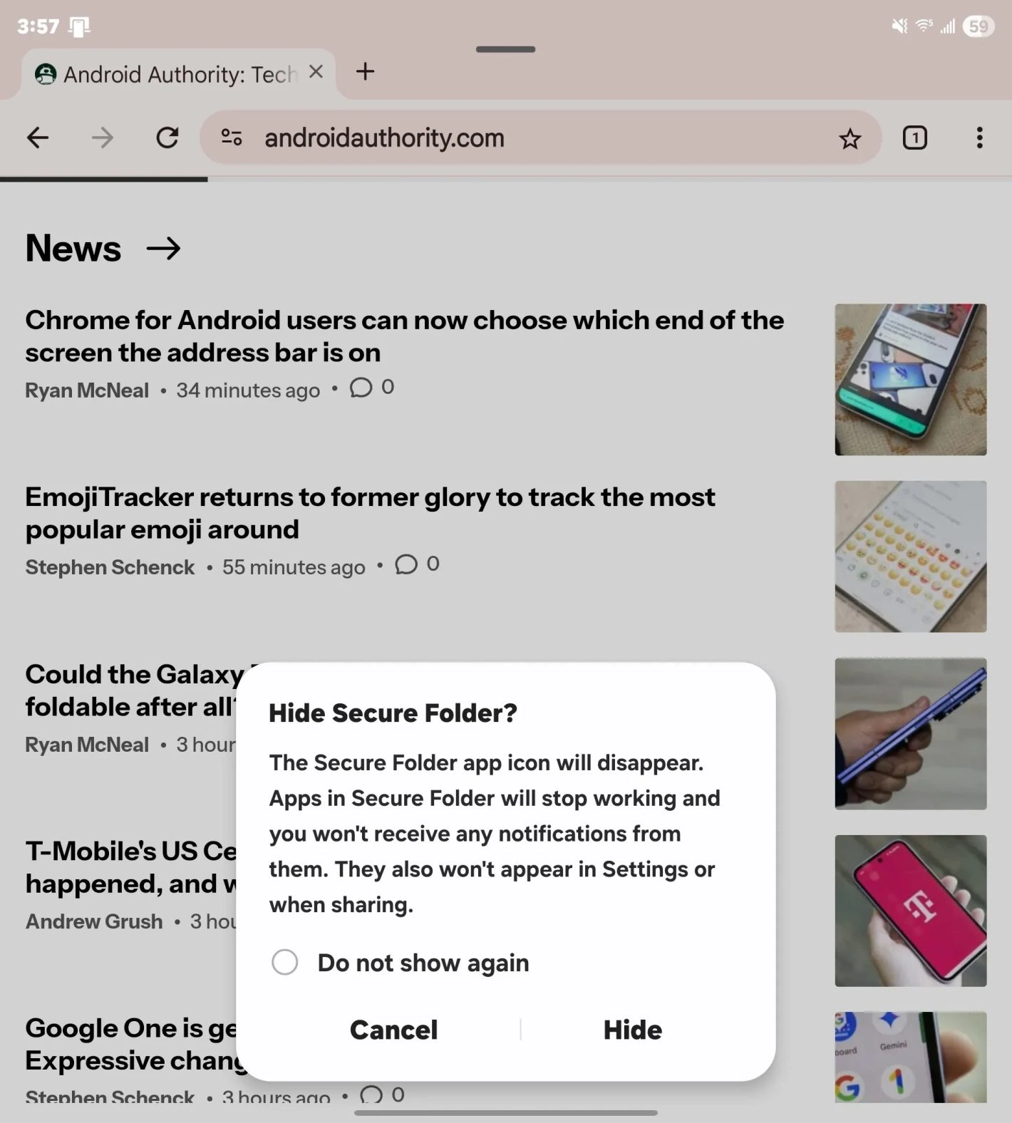 Samsung Secure Ordner Update 2