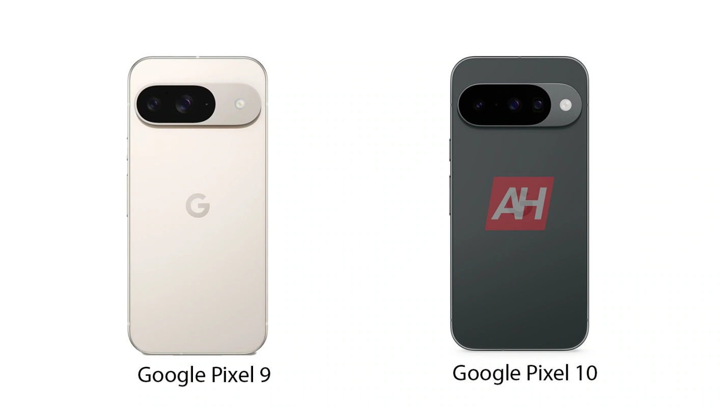 Exklusive Google Pixel 9 vs Pixel 10 Renders AH