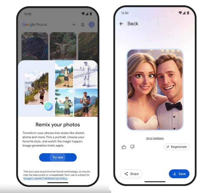 Google Photos Remix -Funktion