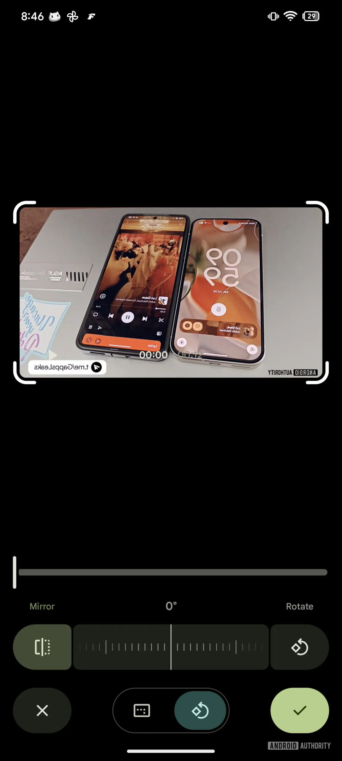 Google Fotos neuer Video -Editor Mirror 2
