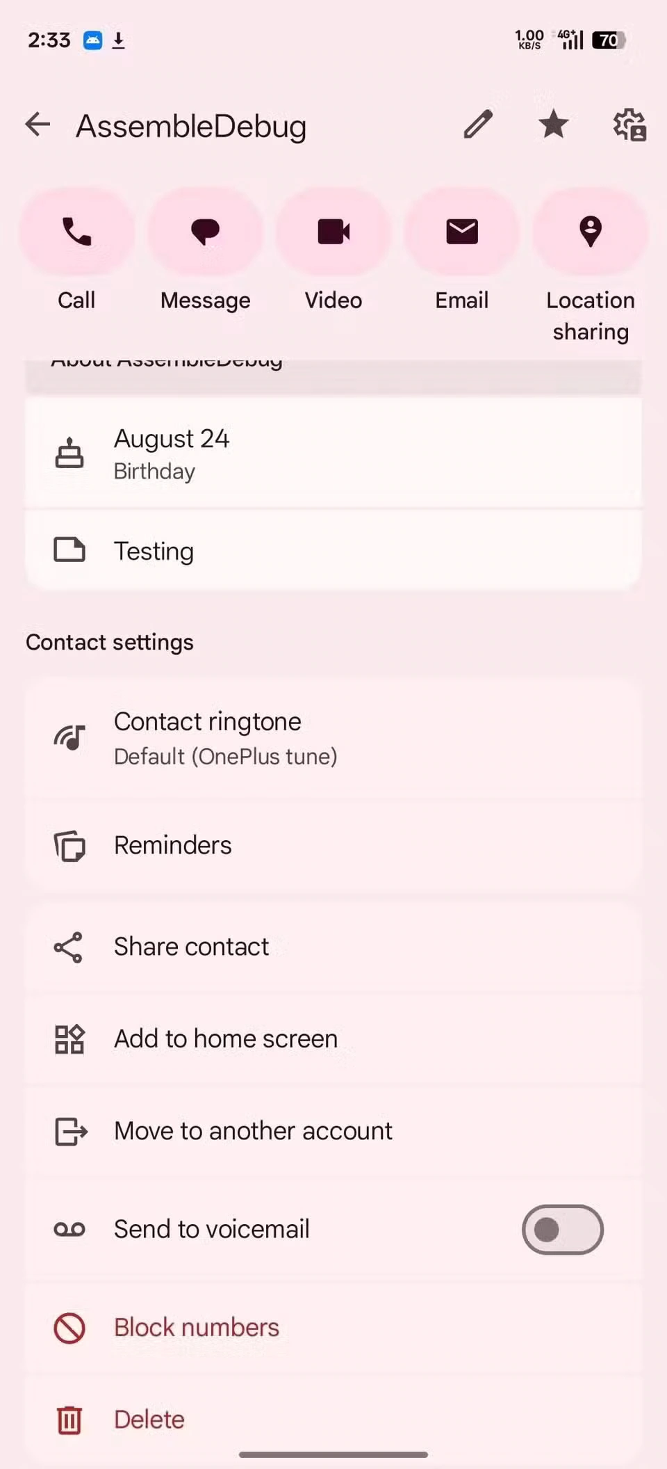 Google -Kontakte neu mit Material 3 Ausdrucksstark 7