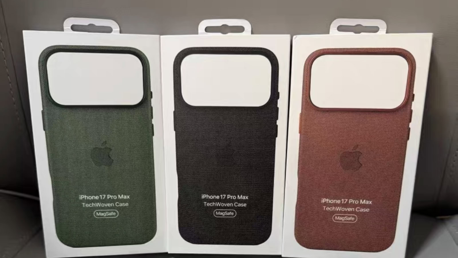 Die brandneuen technischwobenen Hüllen von iPhone 17 zeigen sich frühzeitig