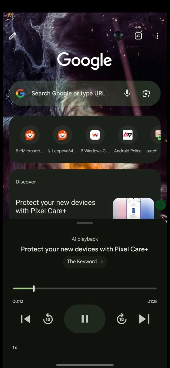 Google Chrome Audio -Zusammenfassungen