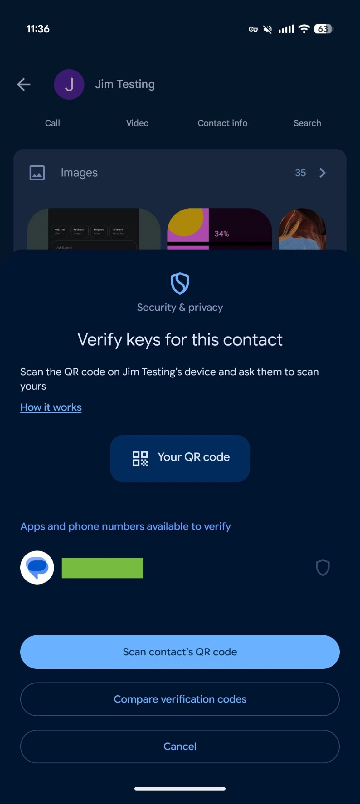 Google -Nachrichten QR -Code 1