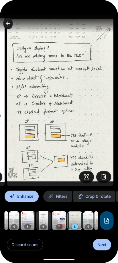 Google Drive mobile scannen neu