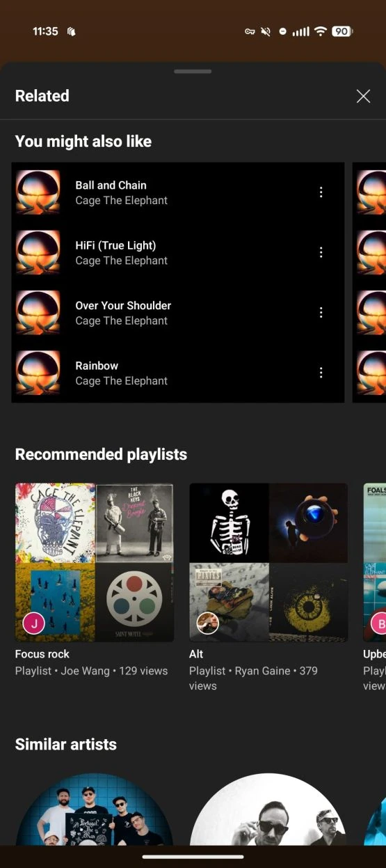 YouTube -Musik verwandt