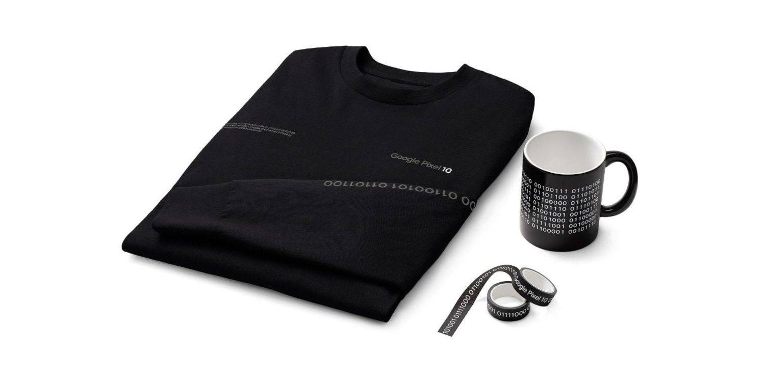 Geek Out mit Google Pixel 10 Merch: $ 40 Shirt, $ 20 Becher, $ 5 Band