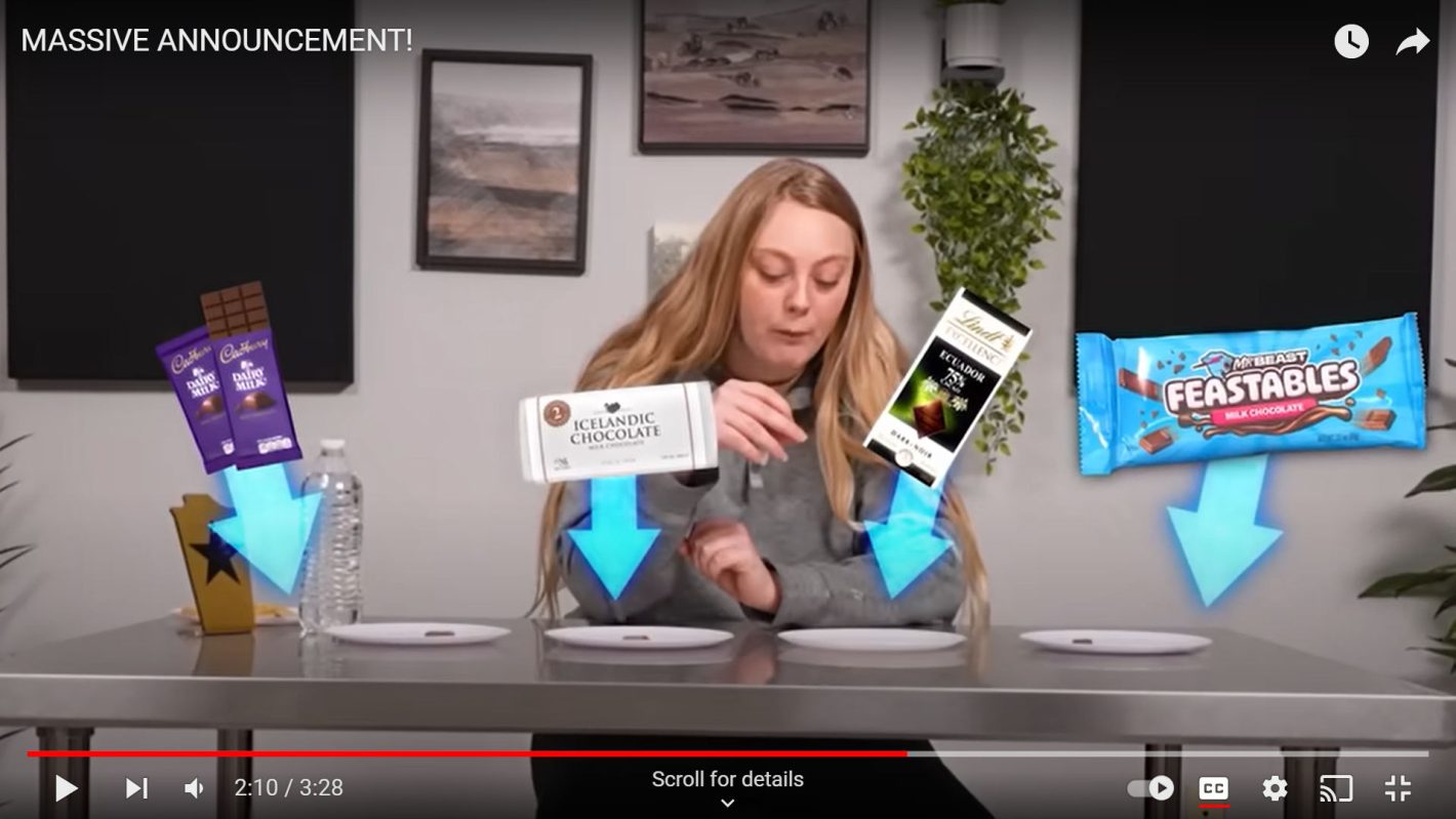 Feastables Werbung