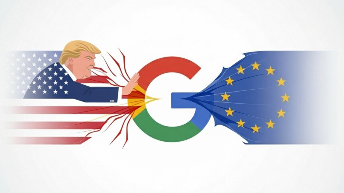 Trump bedroht die EU mit neuen Zöllen über Google Antitrust Fine
