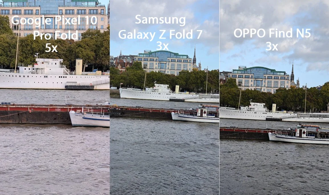 Google Pixel 10 Pro Fold Galaxy Z Fold 7 Find N5 Vergleich 16