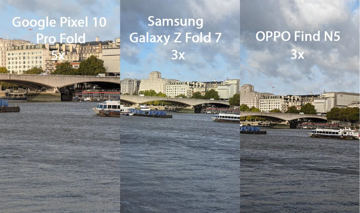 Google Pixel 10 Pro Fold Galaxy Z Fold 7 Find N5 Vergleich 13