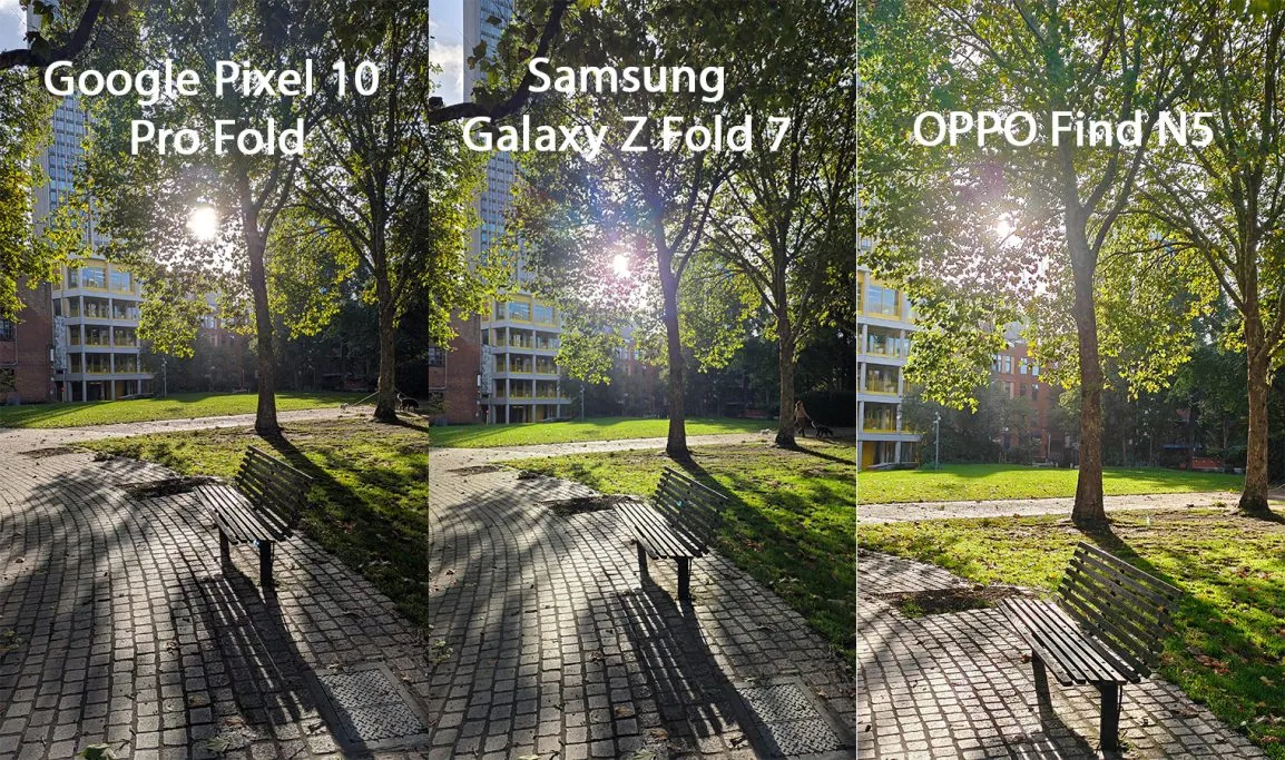 Google Pixel 10 Pro Fold Galaxy Z Fold 7 Find N5 Vergleich 5