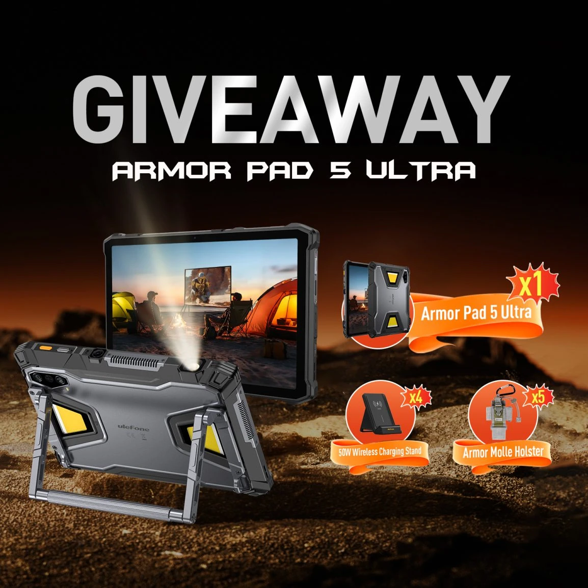 Ulefone Armor Pad 5 Ultra-Geschenk