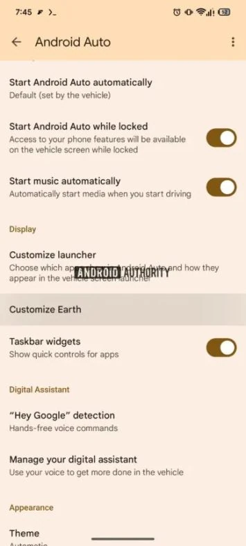 Android Auto-Startbildschirm-Widget 1 389 W 864 Stunden