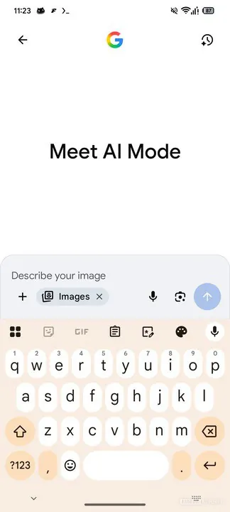 Google Search AI -Modus Bildgenerierung Nano Banane 3