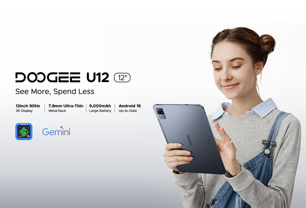 Sparen Sie mit diesem exklusiven Gutschein kräftig beim neuen U12-Tablet von DOOGEE