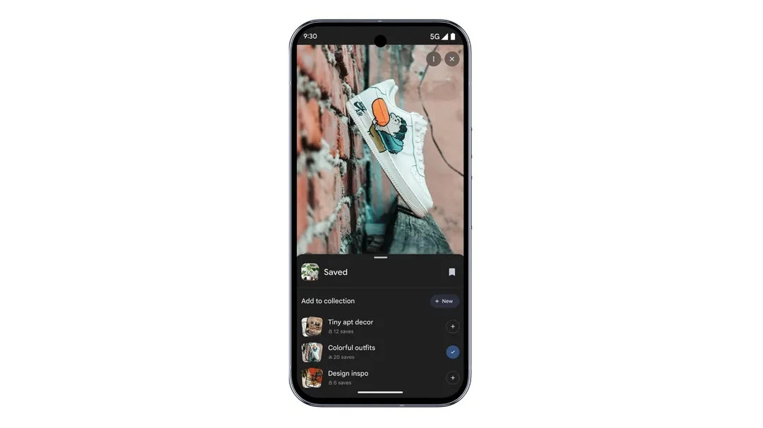 Google App-Registerkarte „Neue Bilder“ 1