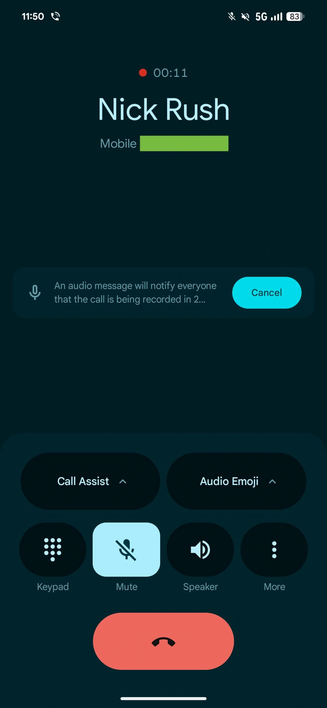 Telefon-App-Anrufaufzeichnungsbenachrichtigung