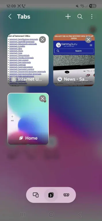 Samsung Internet-App-Browser One UI 8 5 Redesign Leak 3
