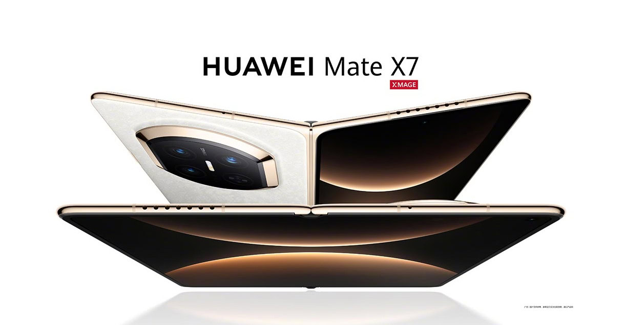 Hier ist Ihr erster Blick auf das faltbare Huawei Mate X7-Telefon