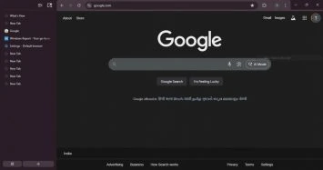 Chrome-Seitenleiste mit vertikalen Tabs