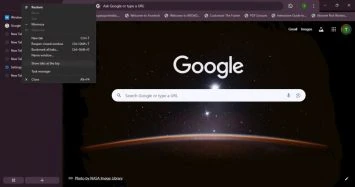 Bei vertikalen Chrome-Tabs werden die Tabs oben angezeigt